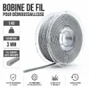 FIL DEBROUSSAILLEUSE - TAG EXPERT ARGENT - 3.00 mm CARRE (1 Kilogrammes - 97 Mètres)